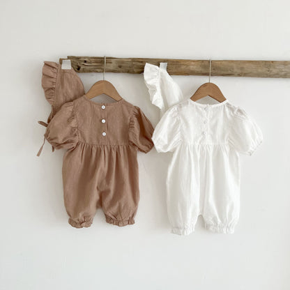 Summer Short-sleeved Baby Children's Jumpsuit Simple Romper