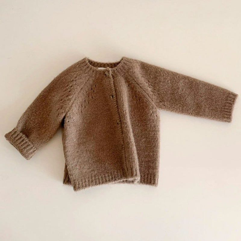 Wool knitted cardigan