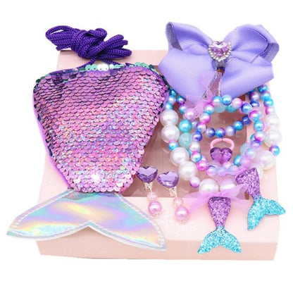 Children's Ornament Set Cartoon Fishtail Bag Gift Box