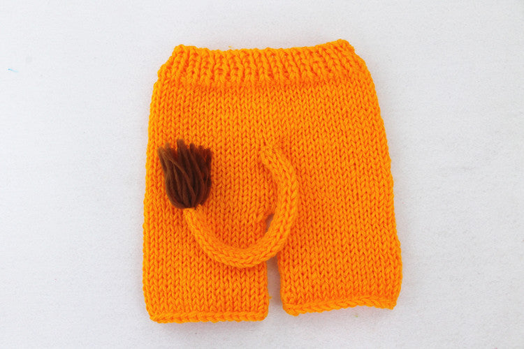 Orange Lion Cotton Sweater