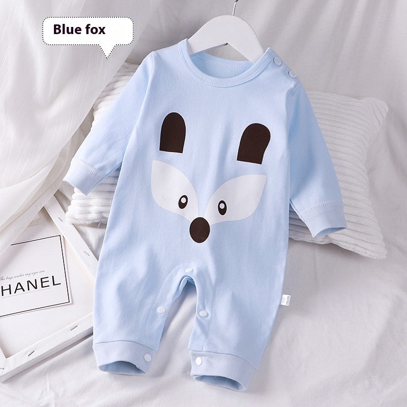 Autumn Clothing Pure Cotton Baby Rompers Pajamas