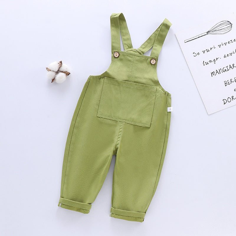 Children's Overalls Spring Thin Open Casual