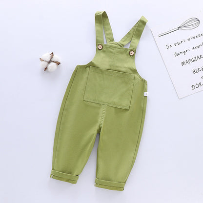 Children's Overalls Spring Thin Open Casual