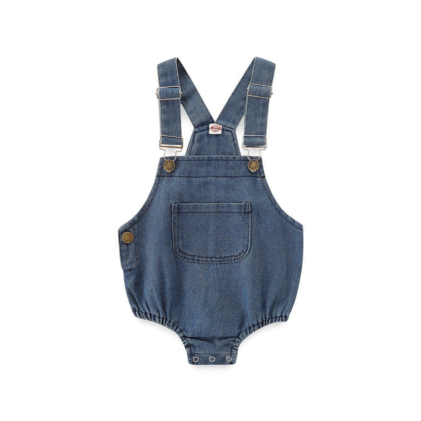 Newborn Jumpsuit Baby Cloth Denim Brace