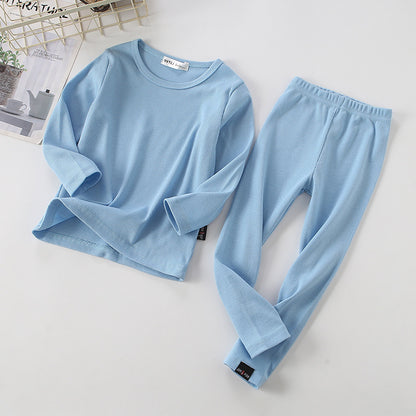 Autumn And Winter New Children's Long-sleeved Thick Pajamas Homewear Suit