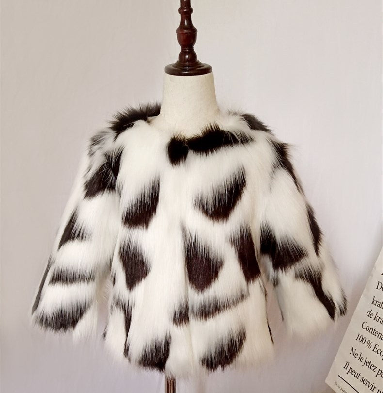 new winter fur coat for children