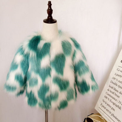 new winter fur coat for children