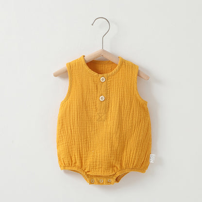 Baby Summer Thin Cotton Gauze Romper