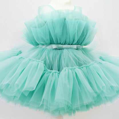 Children's Dress Fluffy Gauze Girl Princess Dress