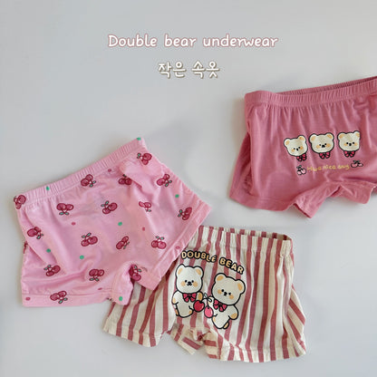 Three-piece Set Children's Underwear Modal Printing Baby Kindergarten Boxer Shorts