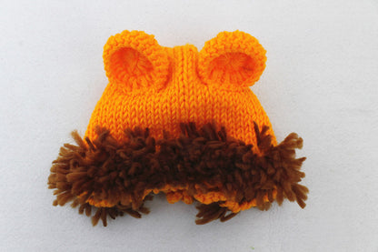 Orange Lion Cotton Sweater