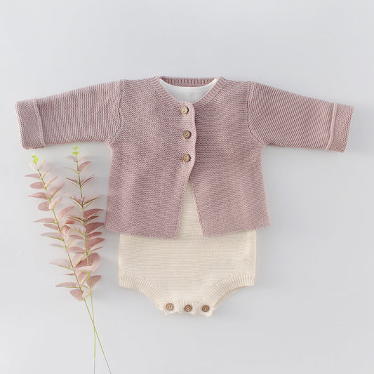 Infant Boys And Girls Baby Knitted Coat