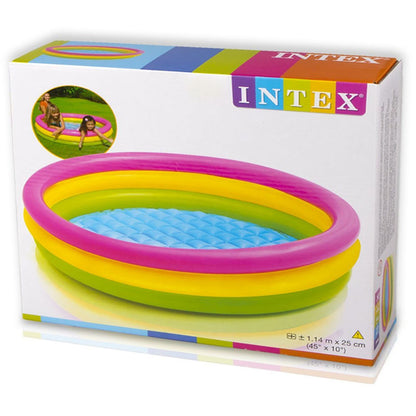 Fluorescent three-ring inflatable pool ball pool