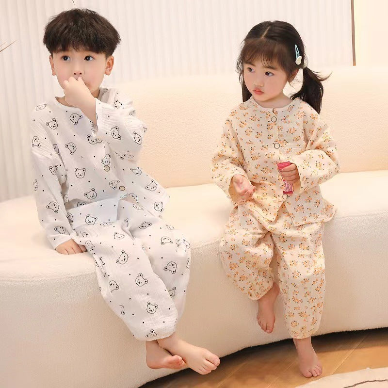 Cartoon Cotton Children's Pajama Set