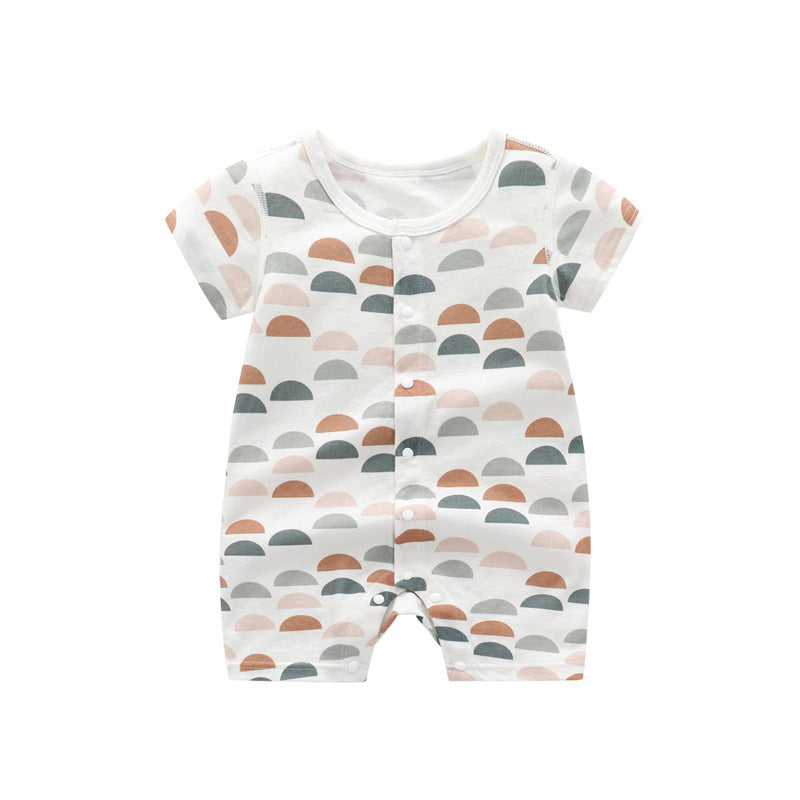 Bamboo Fiber Baby Clothes Short Sleeve