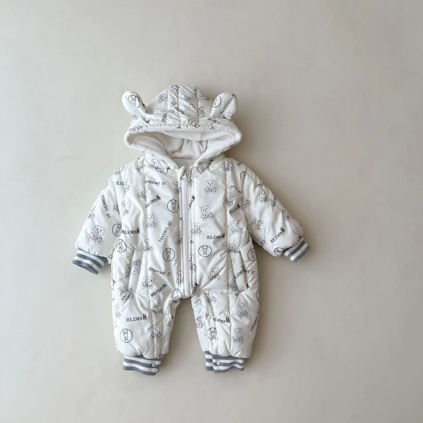 Warm Newborn Hundred Days Romper Outwear