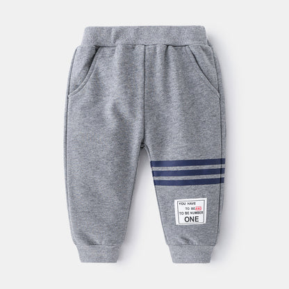 Boys' sweatpants autumn new Korean version