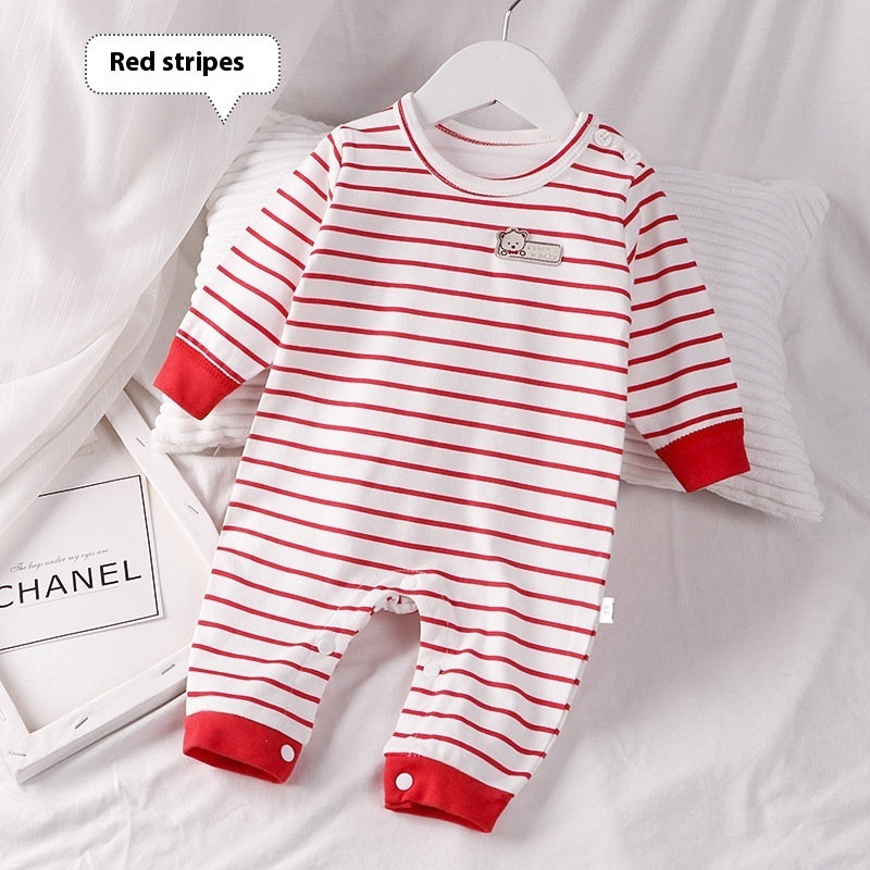 Autumn Clothing Pure Cotton Baby Rompers Pajamas