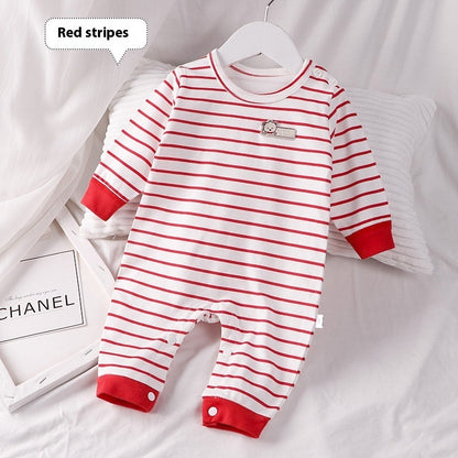 Autumn Clothing Pure Cotton Baby Rompers Pajamas