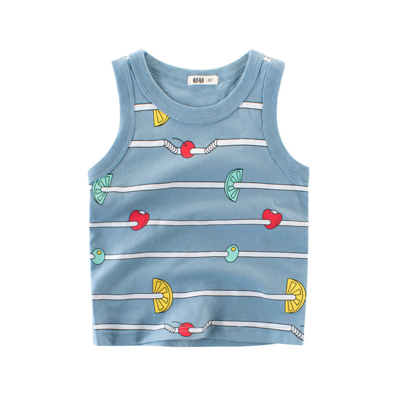 Children's Vest Sling Boy's Top Baby's Clothes