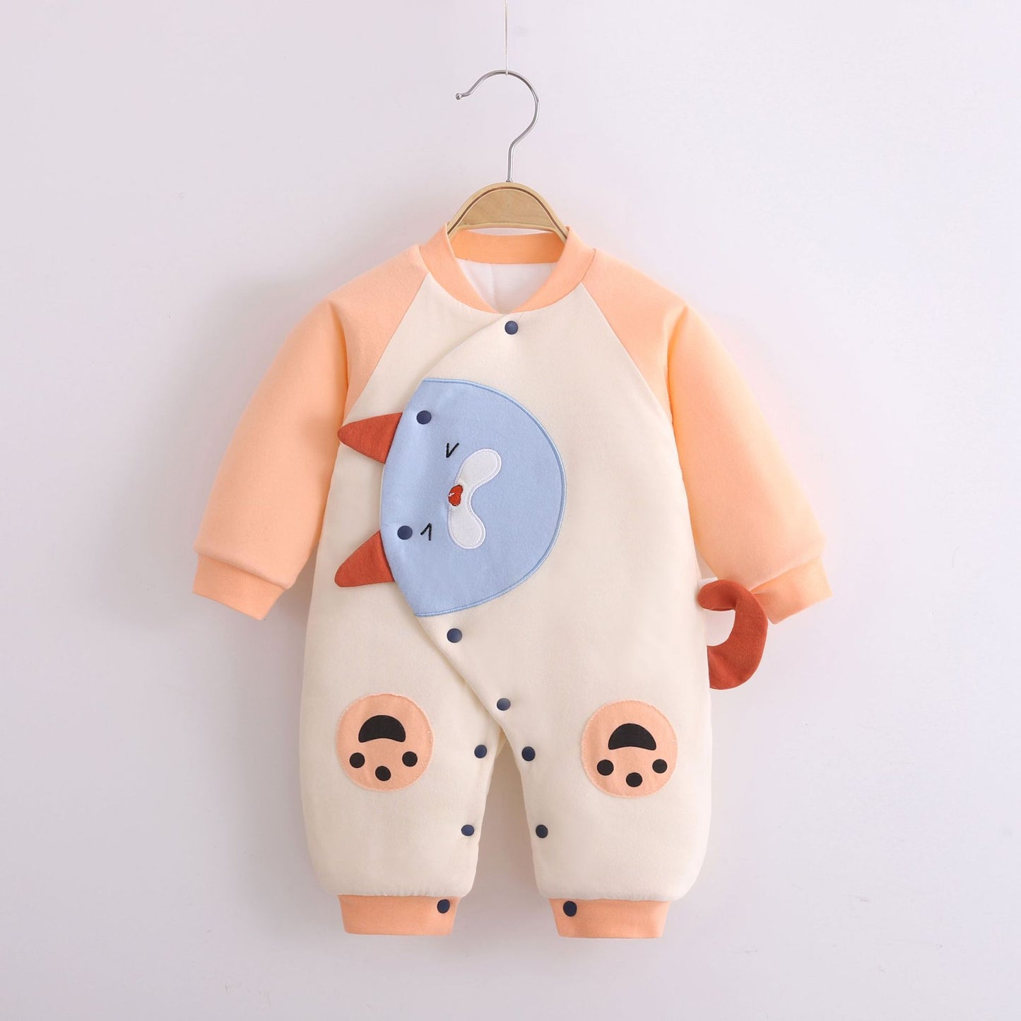 Autumn And Winter New 0-12 Months Cotton Bodysuit