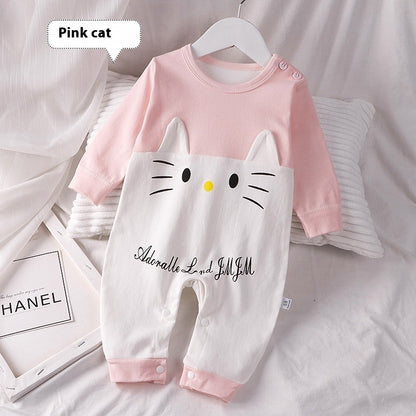 Autumn Clothing Pure Cotton Baby Rompers Pajamas