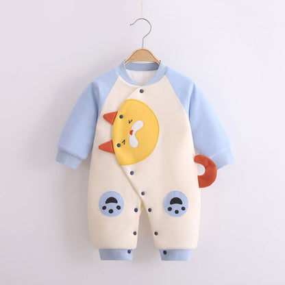 Autumn And Winter New 0-12 Months Cotton Bodysuit