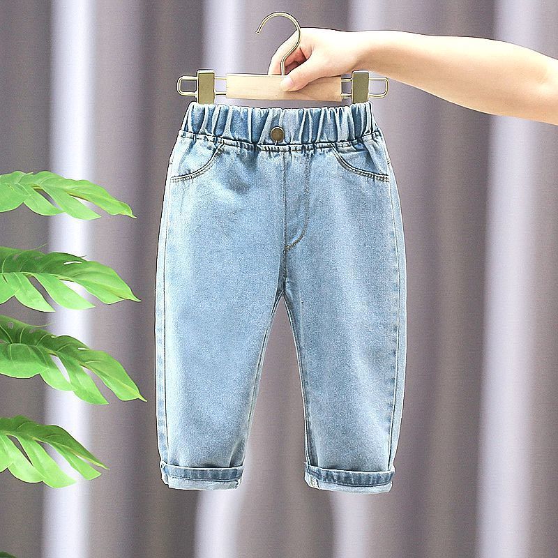 New Printed Boys Denim Long Tide Hot Sale