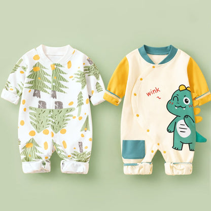 Cotton Long Sleeved Spring Clothing Children's Jumpsuit