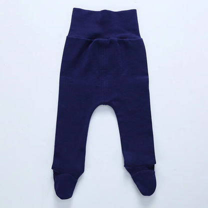 Baby High Waist Footed Pants Newborn Baby Boy Girl Leggings