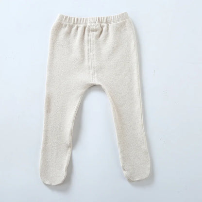 Baby footed pants winter girl&boy cotton Leggings  Elastic pants