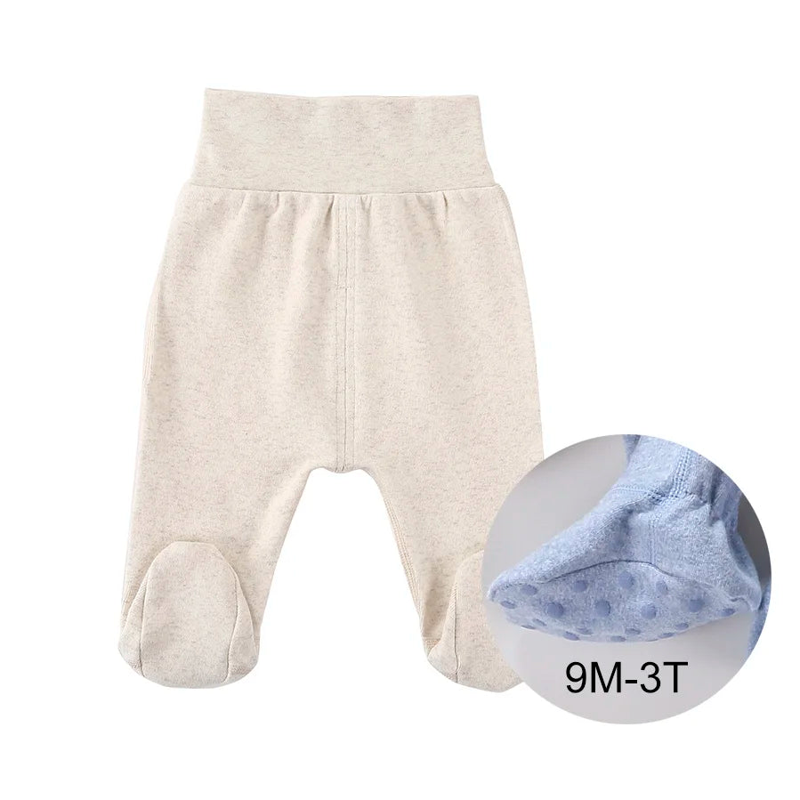 Newborn High Waist Baby Pants Unisex Cotton Trousers Casual Leggings pyjamas