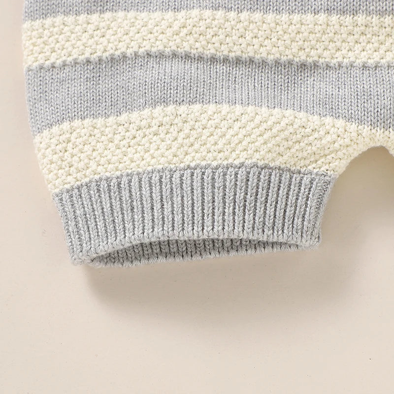 BreezeCotton  Summer Romper – Knit Sleeveless Jumpsuit for Babie