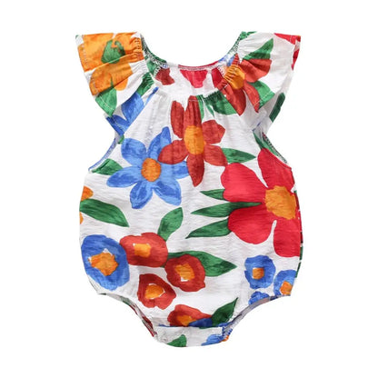 Baby Bodysuit Summer Cotton Baby Girls Clothes Sleeveless Infant Bodysuits