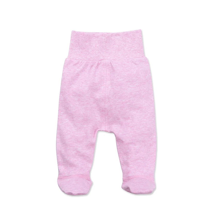 Baby Footed Pants Newborn Baby Boy Girl Leggings High Waist Infant Pants