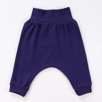 Baby's big PP pants unisex cotton high waist Harun pants belly protection sleepwear pants