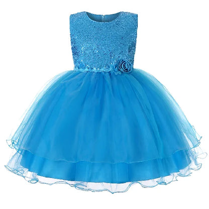 Kids Sequined Dresses for Girls Christmas Children Clothing Princess
