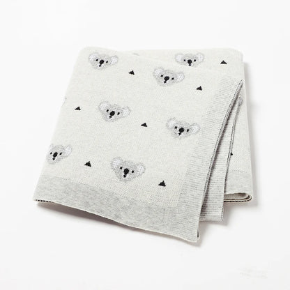 KozyKoala Knit Blanket – Soft Cotton Swaddle for Babies