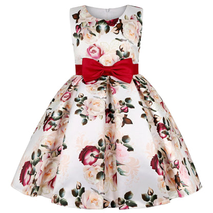 Girls Dress Casual Cotton Christmas Kids Princess Party Costume Fashion Clothing For Children