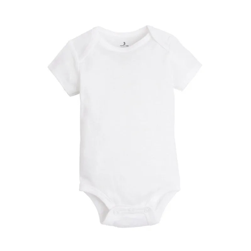 Baby Gilr Boy Clothes Summer Sleeveless Newborn  White Color Baby Bodysuits