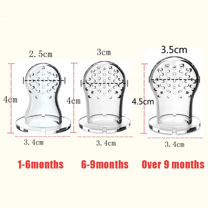 Baby Nipple Fresh Food Fruit Milk Feeding Bottles Nibbler Learn Feeding Teething Pacifier