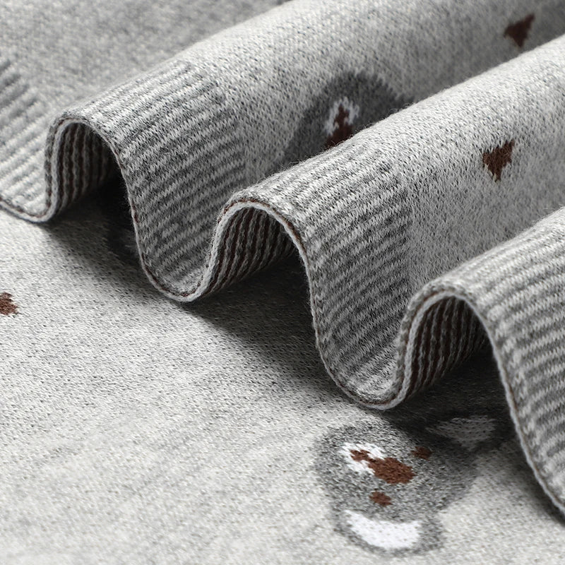 KozyKoala Knit Blanket – Soft Cotton Swaddle for Babies