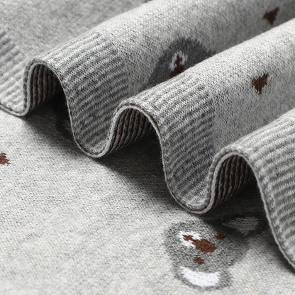 KozyKoala Knit Blanket – Soft Cotton Swaddle for Babies