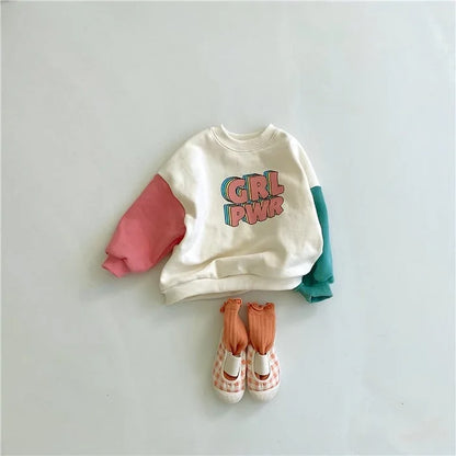 Baby Sweatshirt Set Fashion Letter Print Tops + Pants Suit Newborn Tracksuit