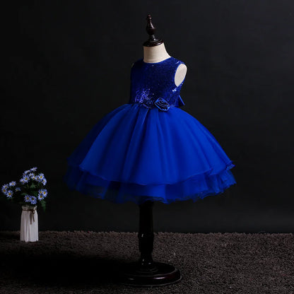 Kids Sequined Dresses for Girls Christmas Children Clothing Princess