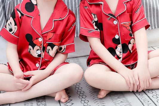 Summer Sleepwear Girls Boy Pajama Sets Children's Clothing Boys Pijama Set