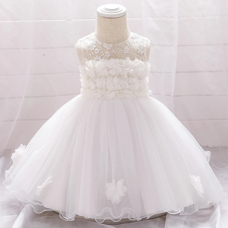 Girls Dress Infant Birthday Party Flower Dresses Cute Little Princess Dress