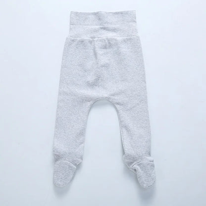 Baby High Waist Footed Pants Newborn Baby Boy Girl Leggings