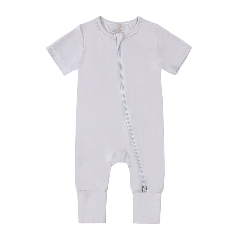 Baby Bamboo Fiber Jumpsuit Infant Thin Romper