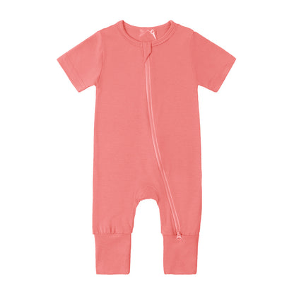 Baby Bamboo Fiber Jumpsuit Infant Thin Romper